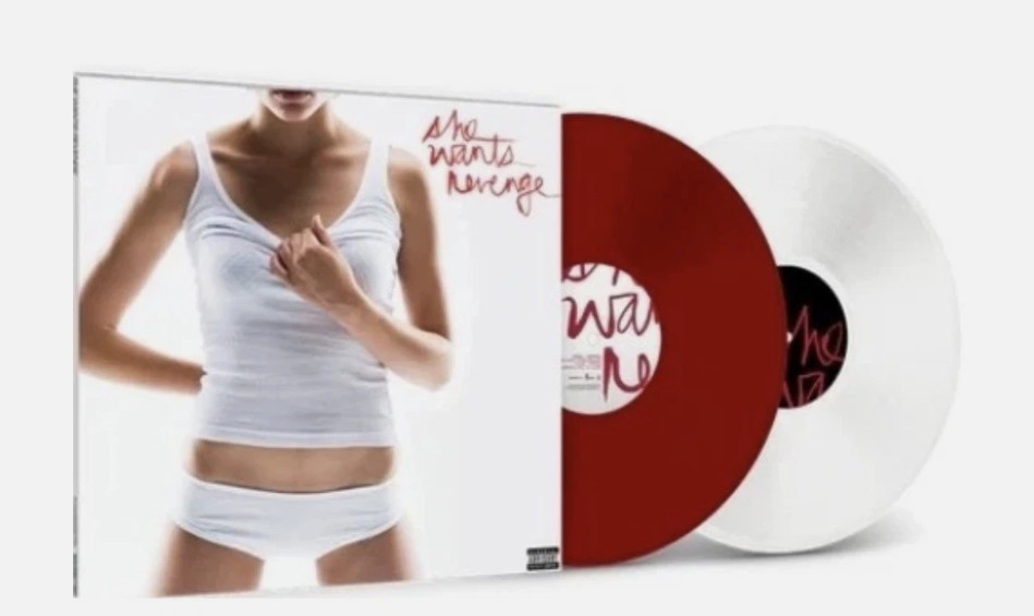 She Wants Revenge Self Titled Ruby Translucent Clear Vinyl Record 2LP Interscope