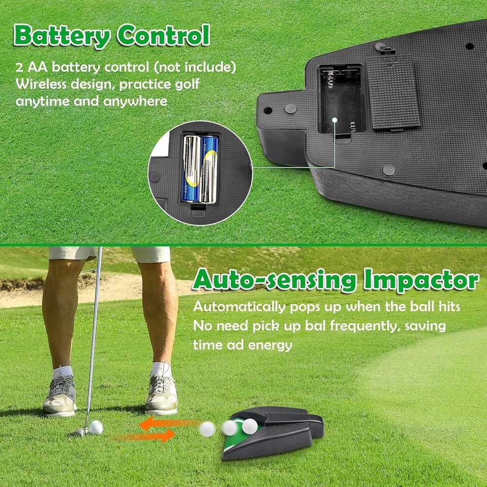 Automatic Putting Machine - Auto Returning Golf Cup Training Aid for Indoor/O...