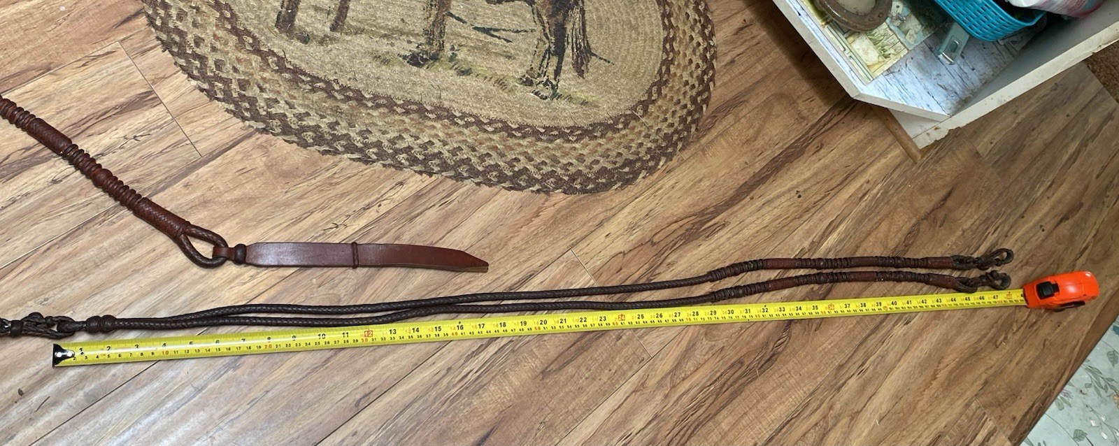 Vintage Handmade Western Romel - Romal Braided Reins California Style Kangaroo?