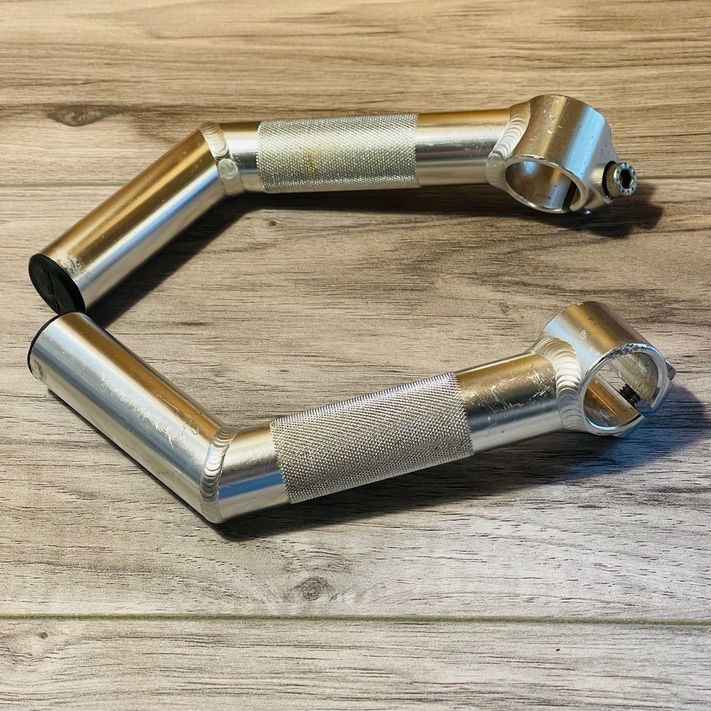 Vintage Control Tech Welded Aluminum Bar Ends Silver CLEAN