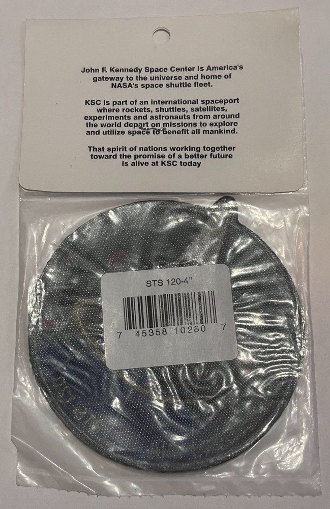 NASA Space Shuttle Discovery STS-120 Mission Patch 10A US Node 2 A-B Emblem