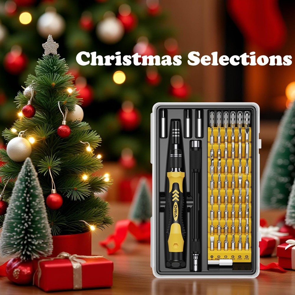 ORIA Small Screwdriver Set, 61 in 1 Precision Screwdriver Set with 57 Bits, M...