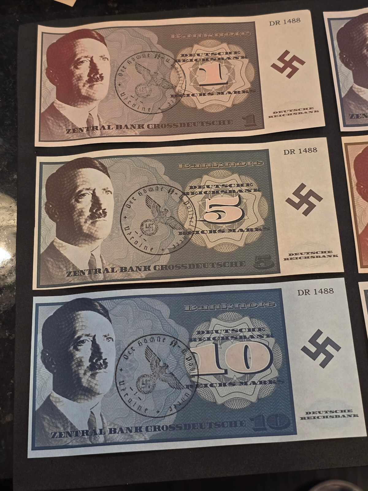 THIRD REICH CURRENCY Adolf Hitler Banknotes Reichsbanknotes x 1,5,10,20,50,100