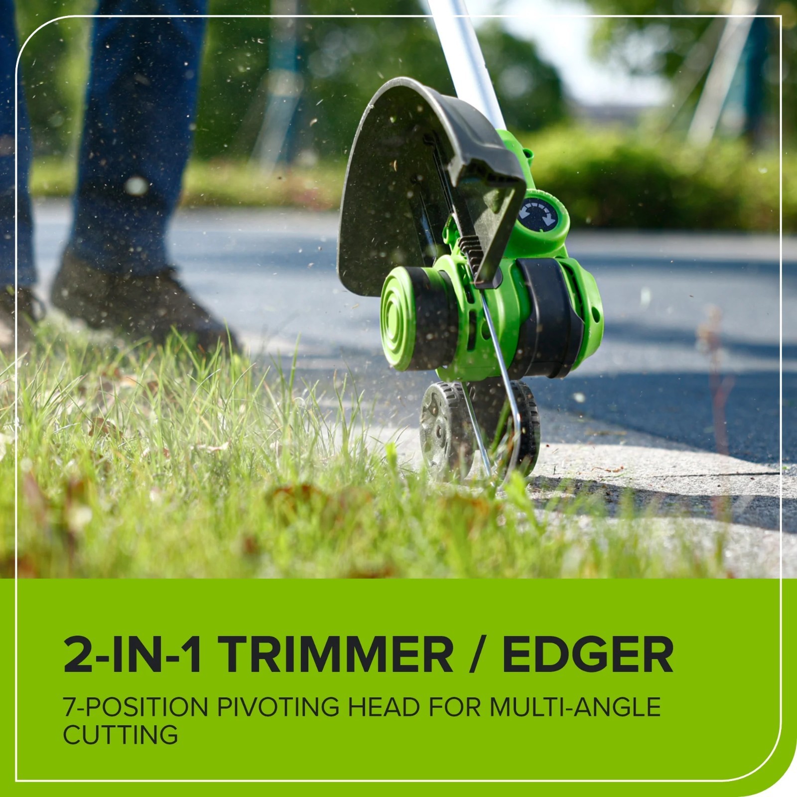 Greenworks 24V 12" Cordless String Trimmer/Edger(2-in-1) and Blower Combo Kit