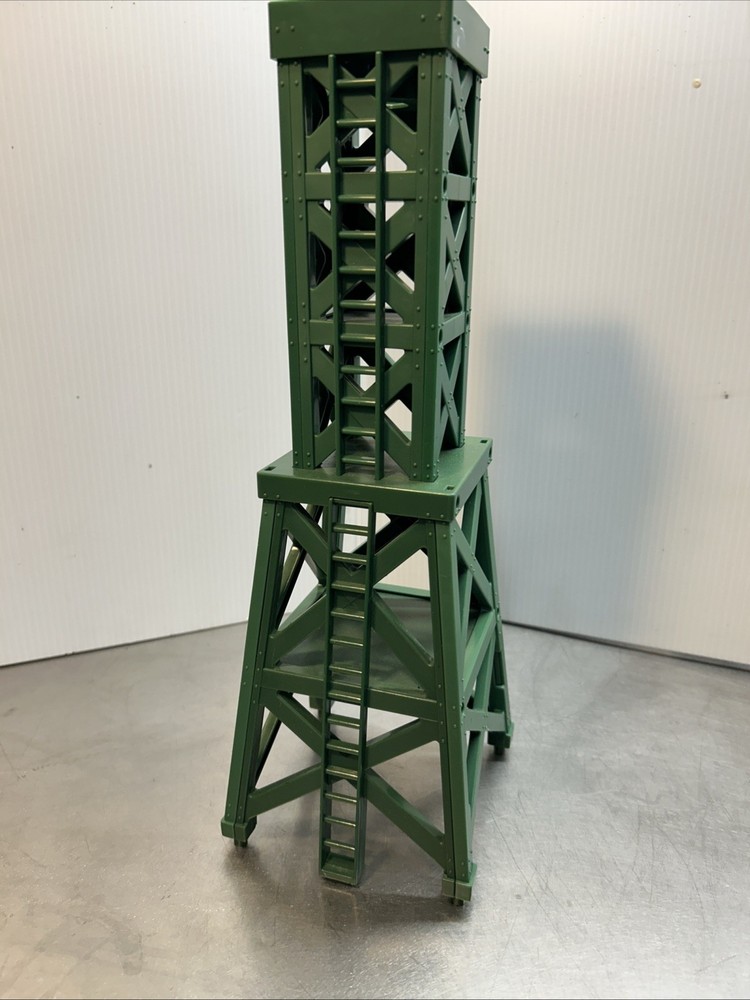 Used Green Plastic Train Track Tower,