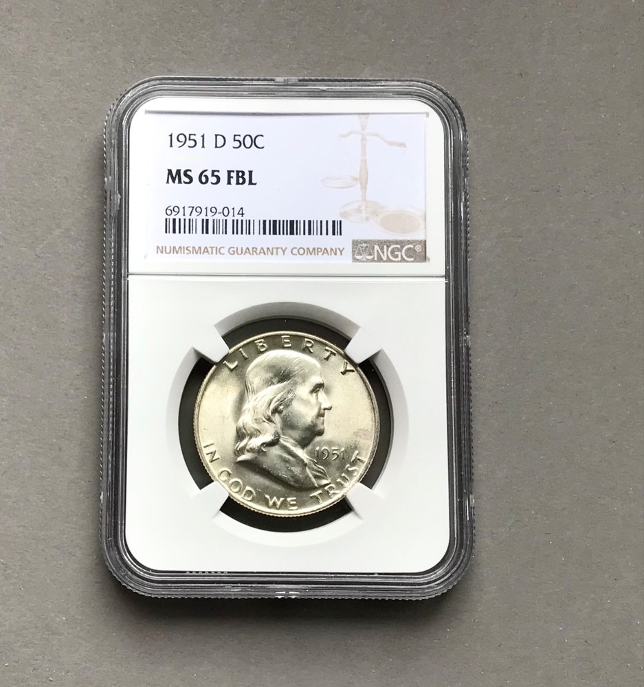 1951D Franklin NGC MS65FBL