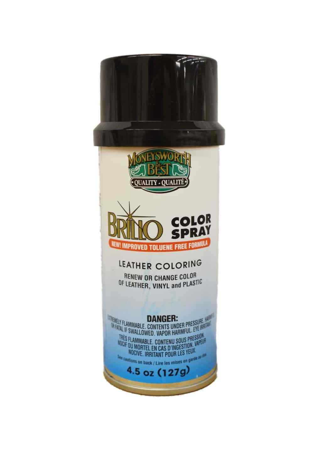 Brillo Color Spray Leather Plastic Vinyl Paint Dye 4.5 oz BY: Moneysworth&Best