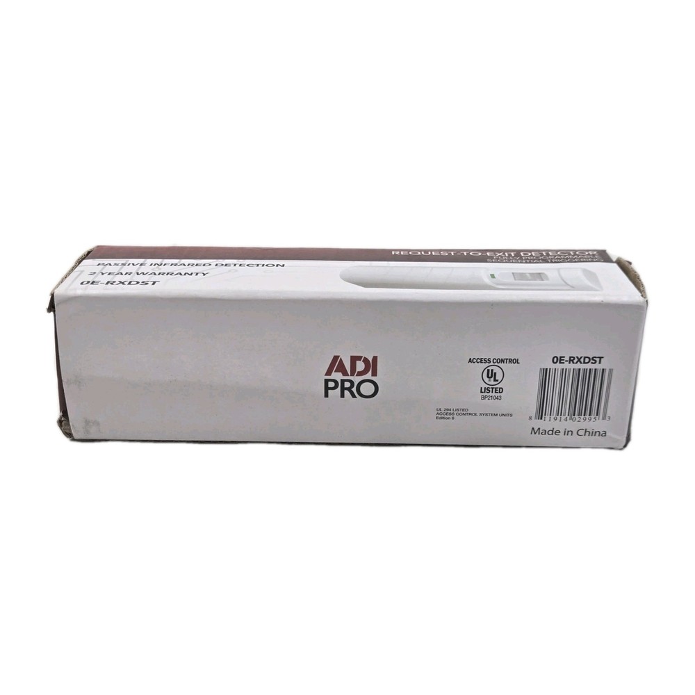 ADI PRO 0E-RXDST Request-to-Exit PIR Sensor with Sequential Triggering New