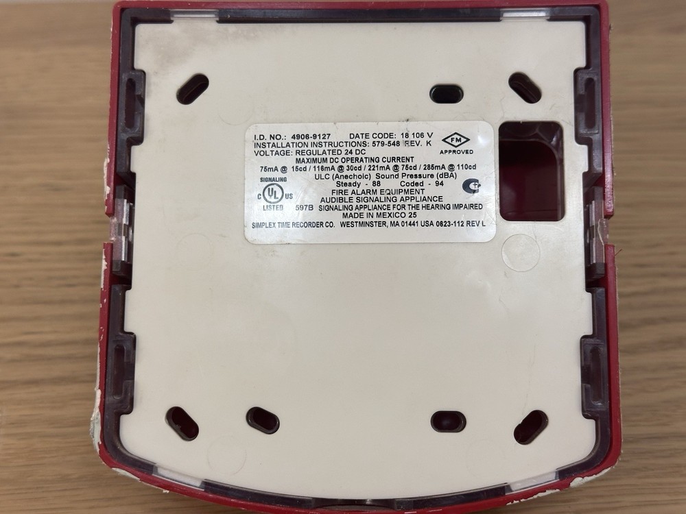 Simplex 4906-9127 Multi-Candela Horn Strobe