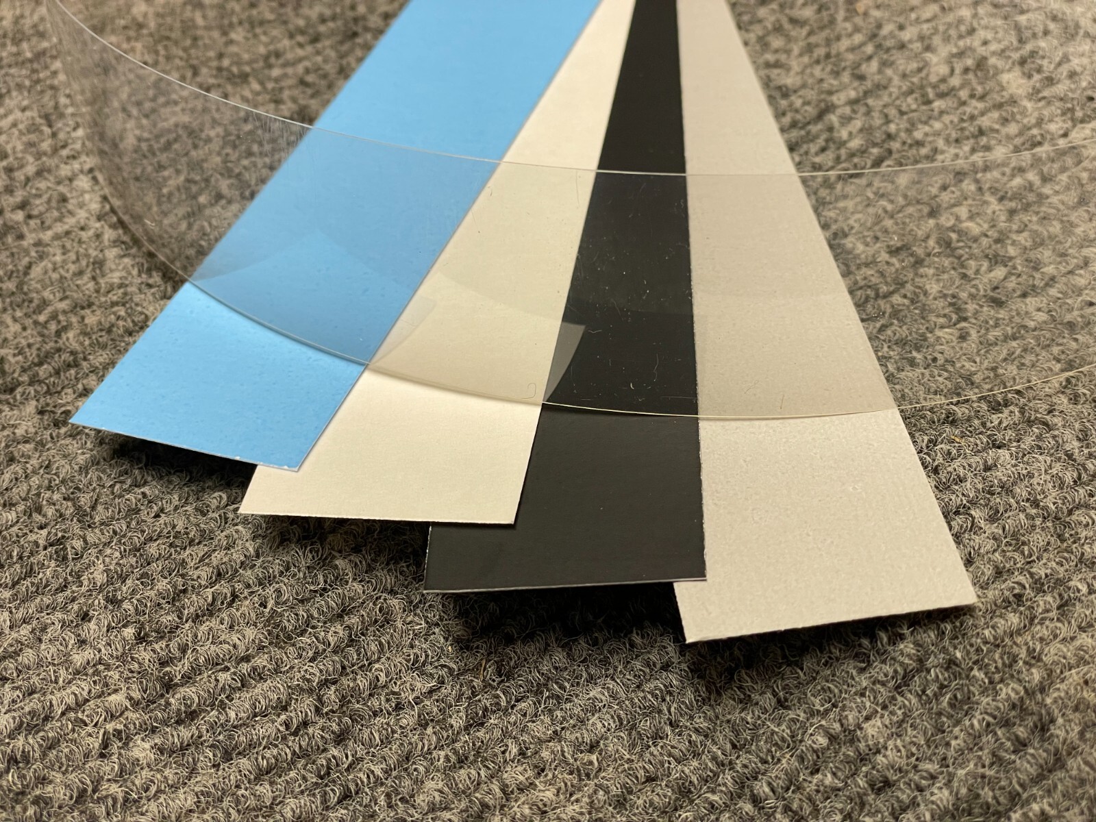 Vidmar Stanley White Drawer Label Edge Backing Paper Plastic Cover