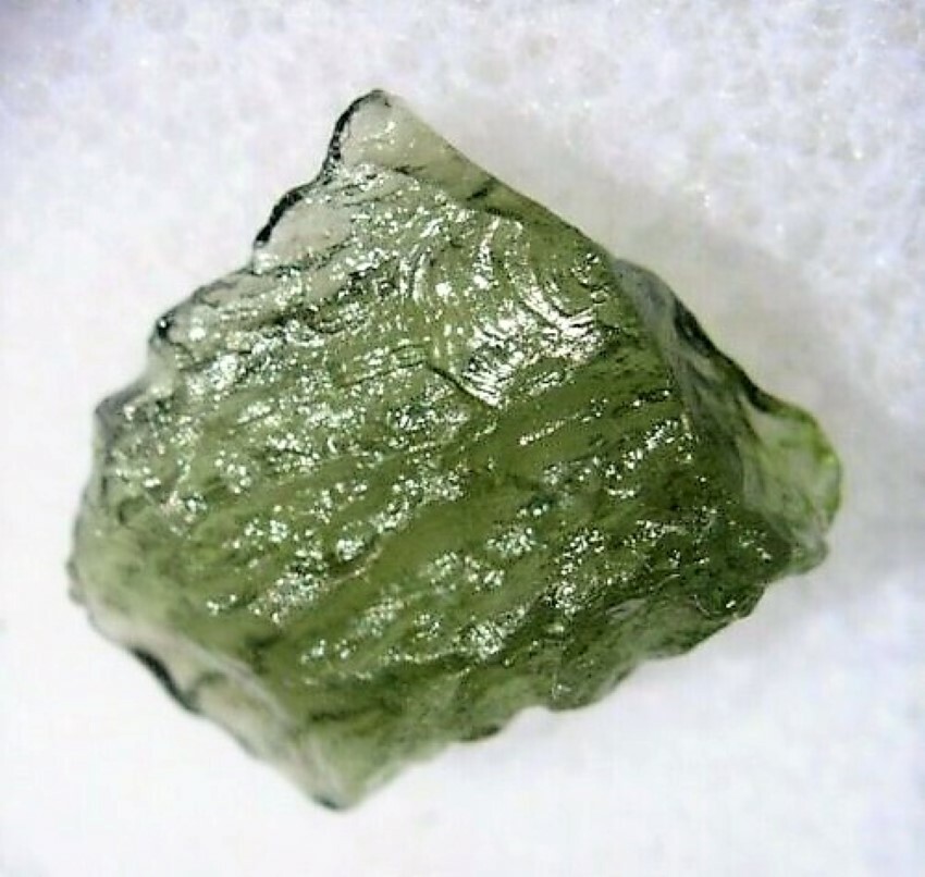 METEORITE MOLDAVITE GREEN LARGE IMPACT FRAGMENT METEOR STONE SPACE ASTEROID ROCK