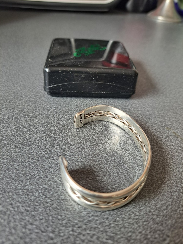 925 sterling silver bangle bracelet used