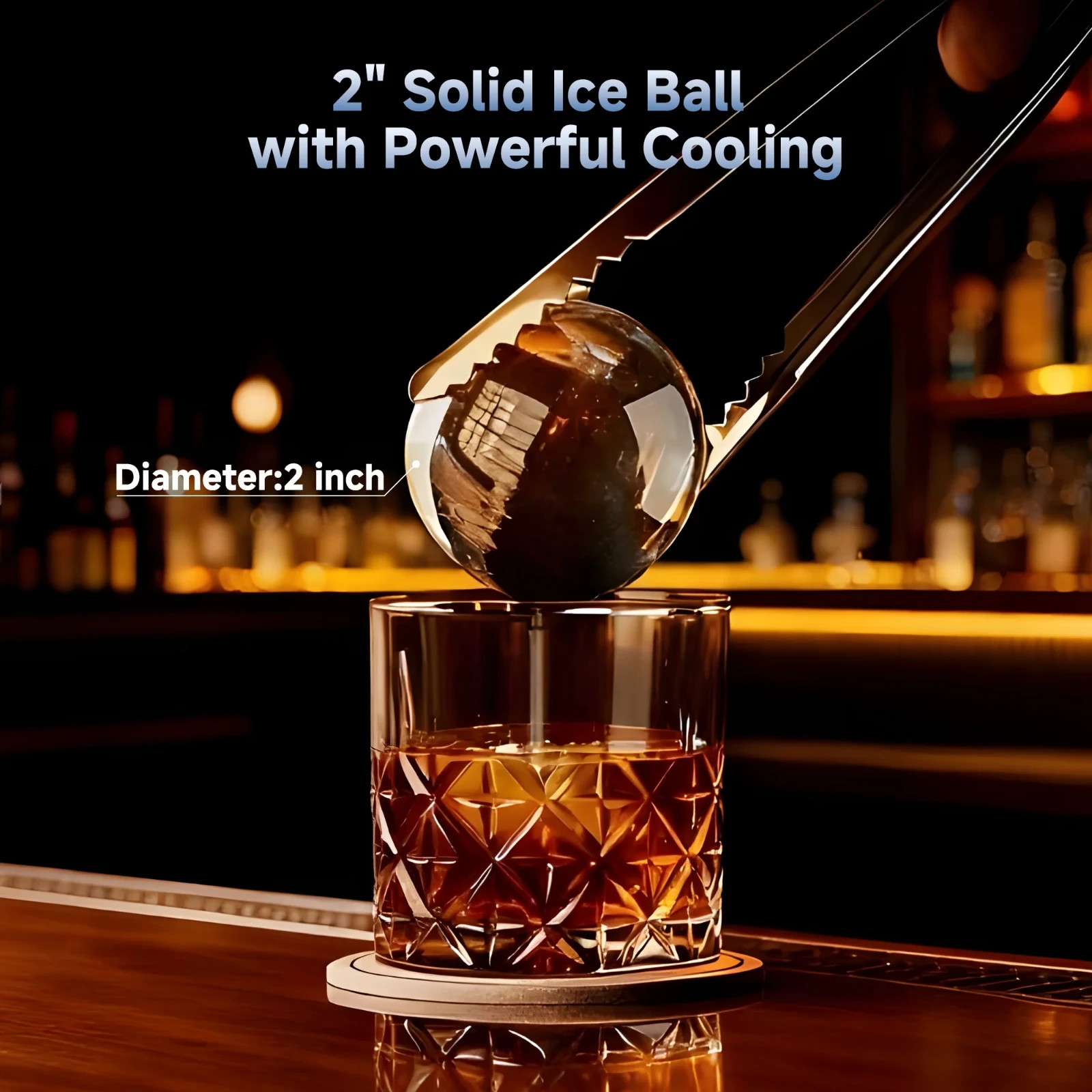 Simzlife Sphere Ice Maker,10 pcs/Hour, 150 pcs/Day,Clear Ice Ball Maker with Enh