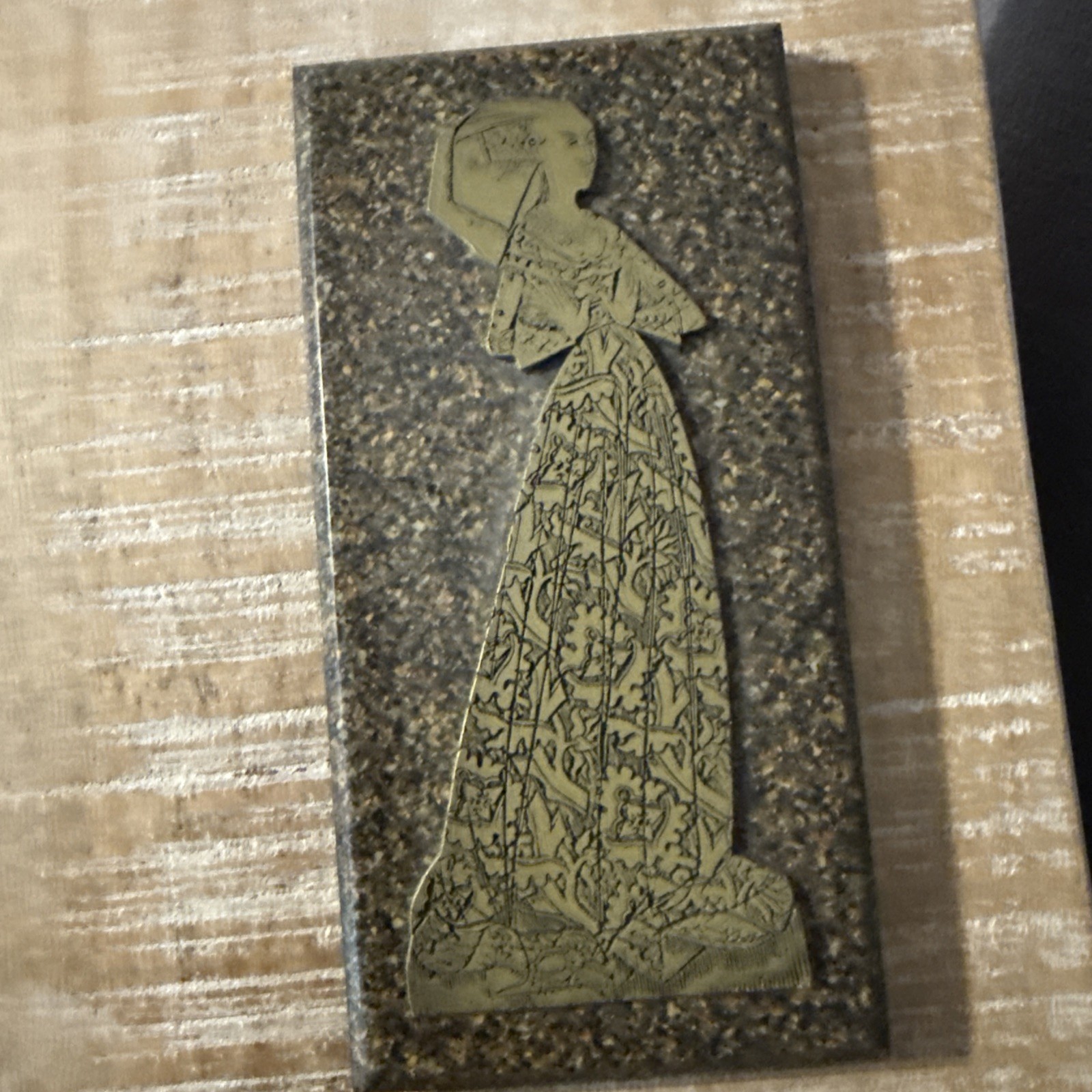 Facsimile Brass Rubbing Plaques — Edward, Black Prince And Mary Margaret Peyton
