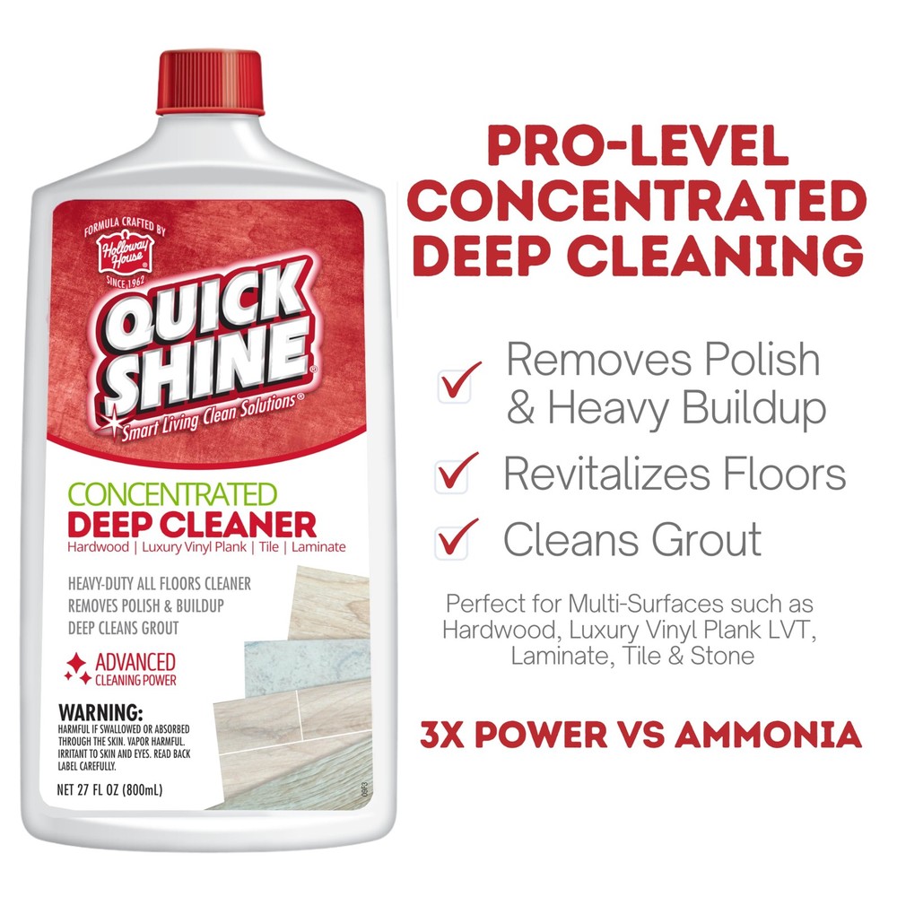 Quick Shine Multi Surface Deep Floor 27 Ounce (Pack of 1), Single Bottle