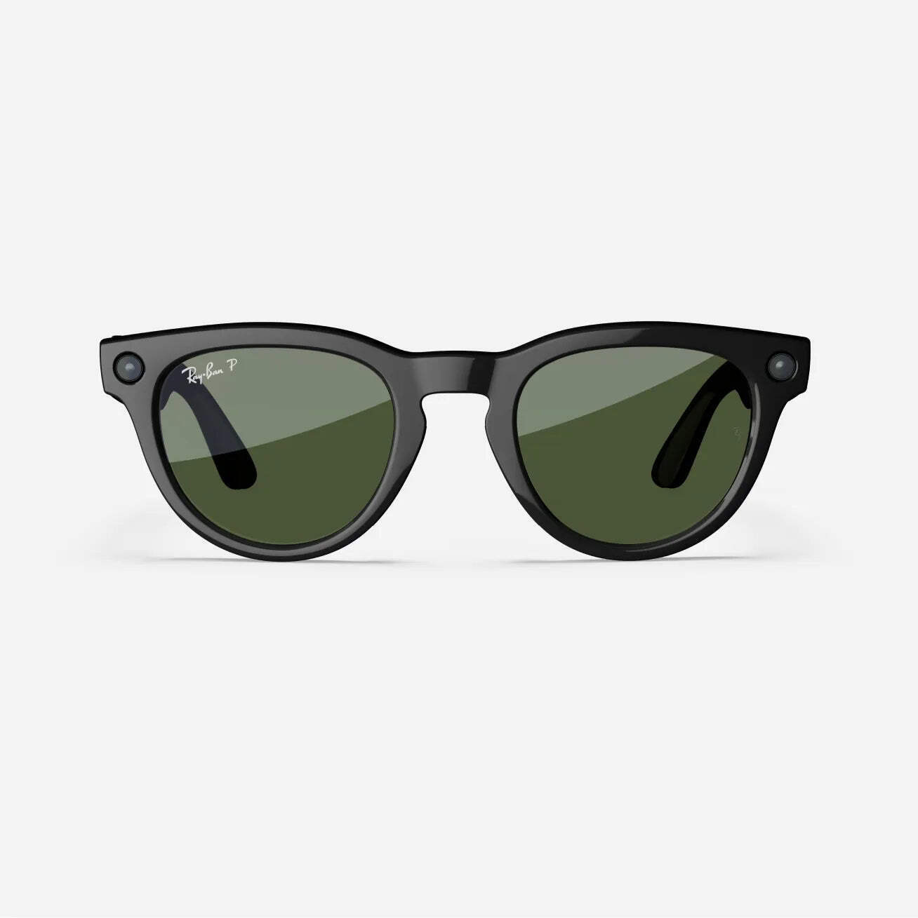Ray-Ban Meta Headliner (Refurbished), Shiny Black / G15 Green Polarized, Standar