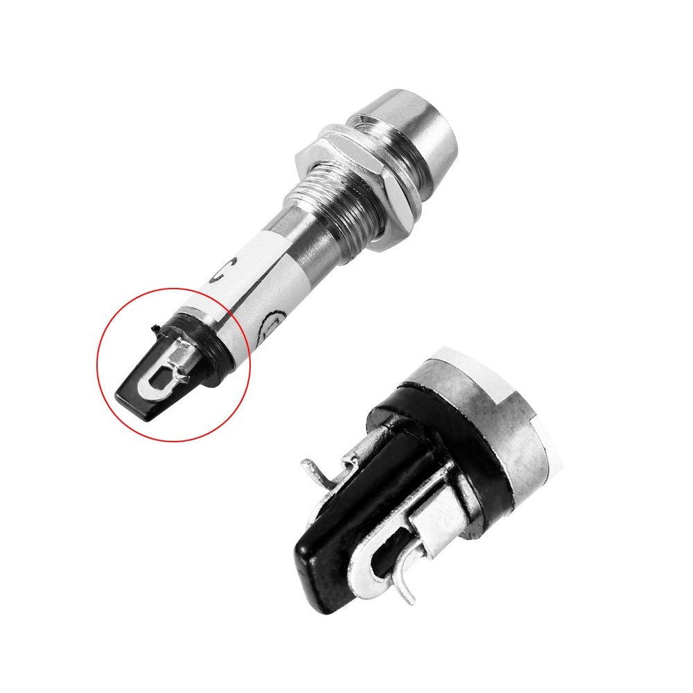 8pack Indicator Light DC 24V Red Metal Shell Panel Mount 5/16" 8mm