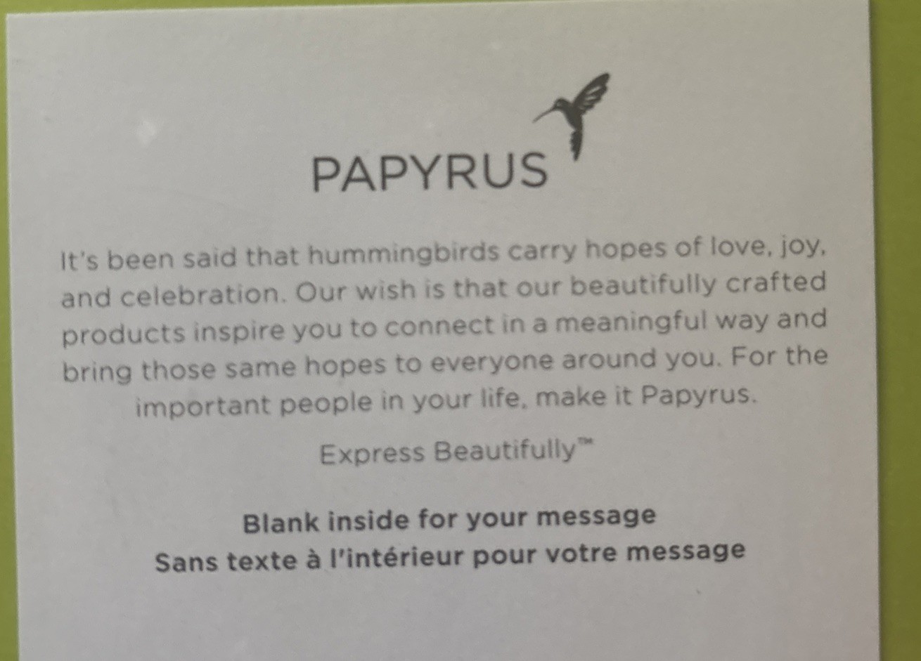 Papyrus~Gummy Bears~Blank Card