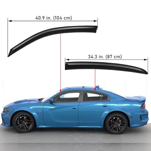 Lightronic Extra Durable Outside-Mount Auto Vent Window Visor, Outside Mount