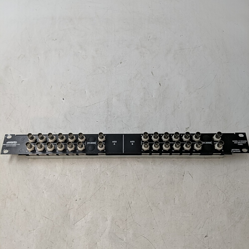 Evertz  Micro Systems # X1202ABO AES Breakout Panel