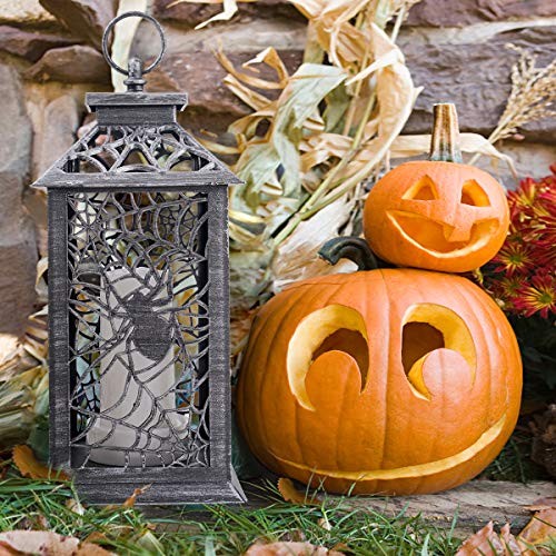 Candle Lanterns Decorative Hanging Lights with Timer Function for 1pack Spider