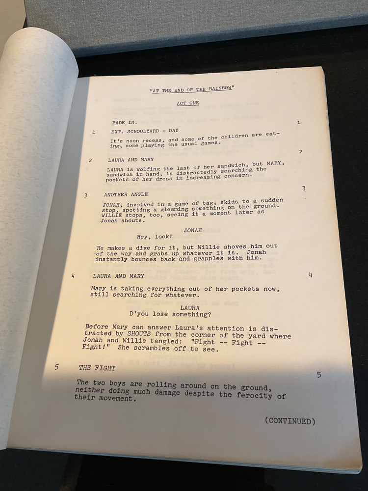 Original script *Melissa Gilbert script* LITTLE HOUSE ON THE PRAIRIE