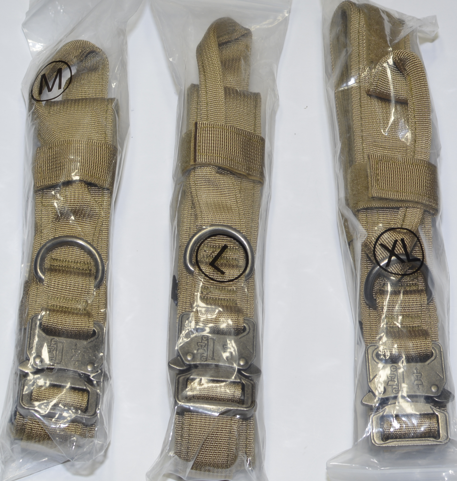 Leash + Collar Heavy Duty K9 Tactical Training Pet Dog Metal Buckle M, L, XL New