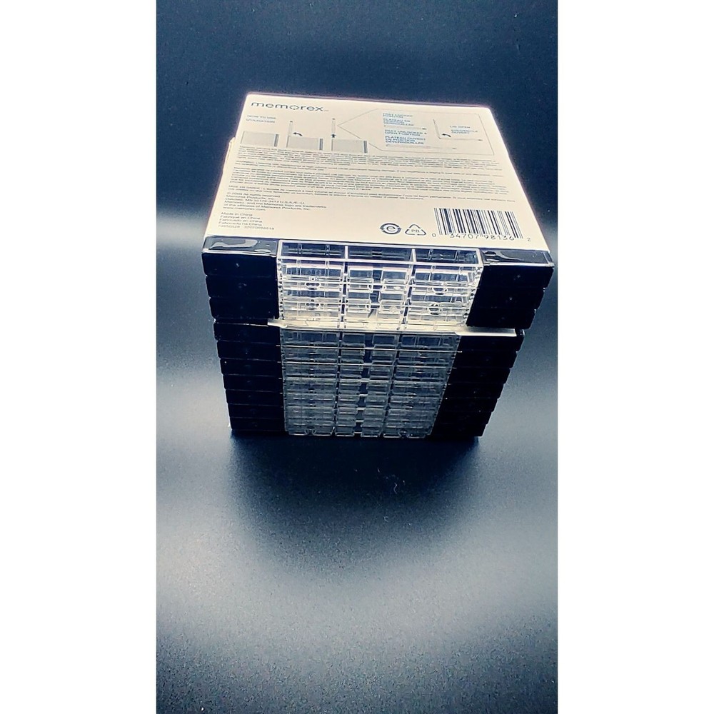 CD/DVD hard cases pack of 10 Memorex Stackers