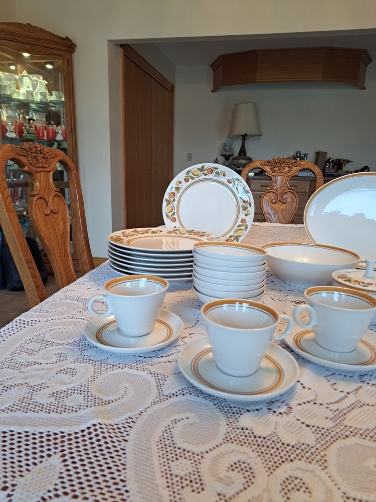 Franciscan Dinnerware Pickwick Pattern 42 Piece Grouping Ceramic Porcelain