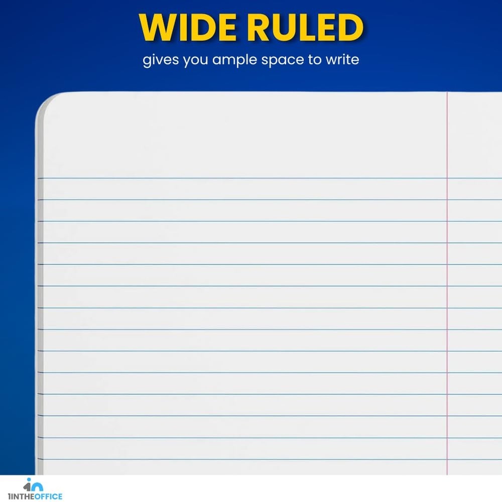 1InTheOffice Composition Notebook Wide Ruled, Marble Composition Notebook, 7....