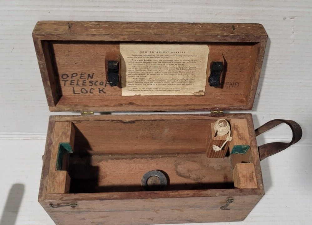 Berger Engineering Instruments Survey Level Boston, Mass Model #143 in Box