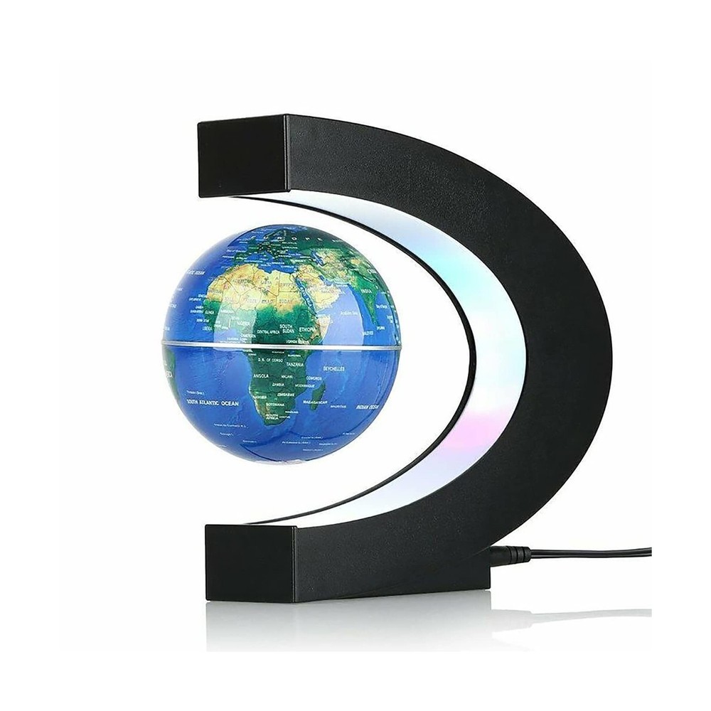 Magnetic Levitation Globe with LED Light, Cool Gadgets Floating Lamp Globe De...