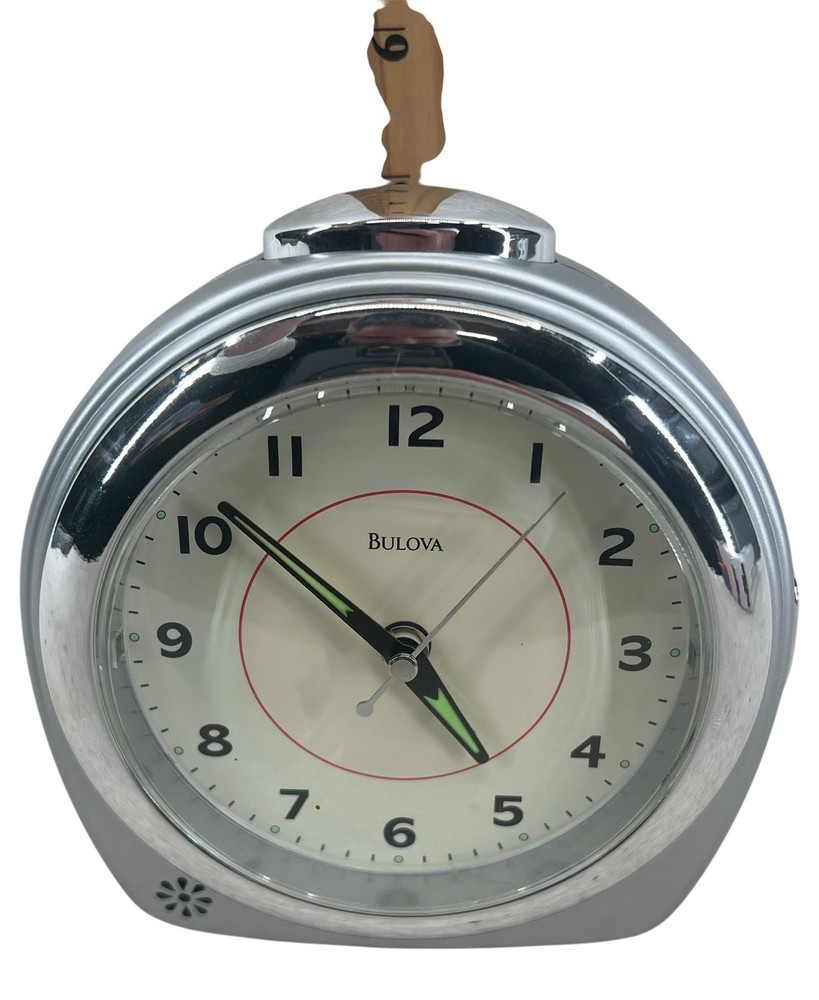Bulova Quartz Clock – Tested & Working – New Battery Cleaned Battery Compartment