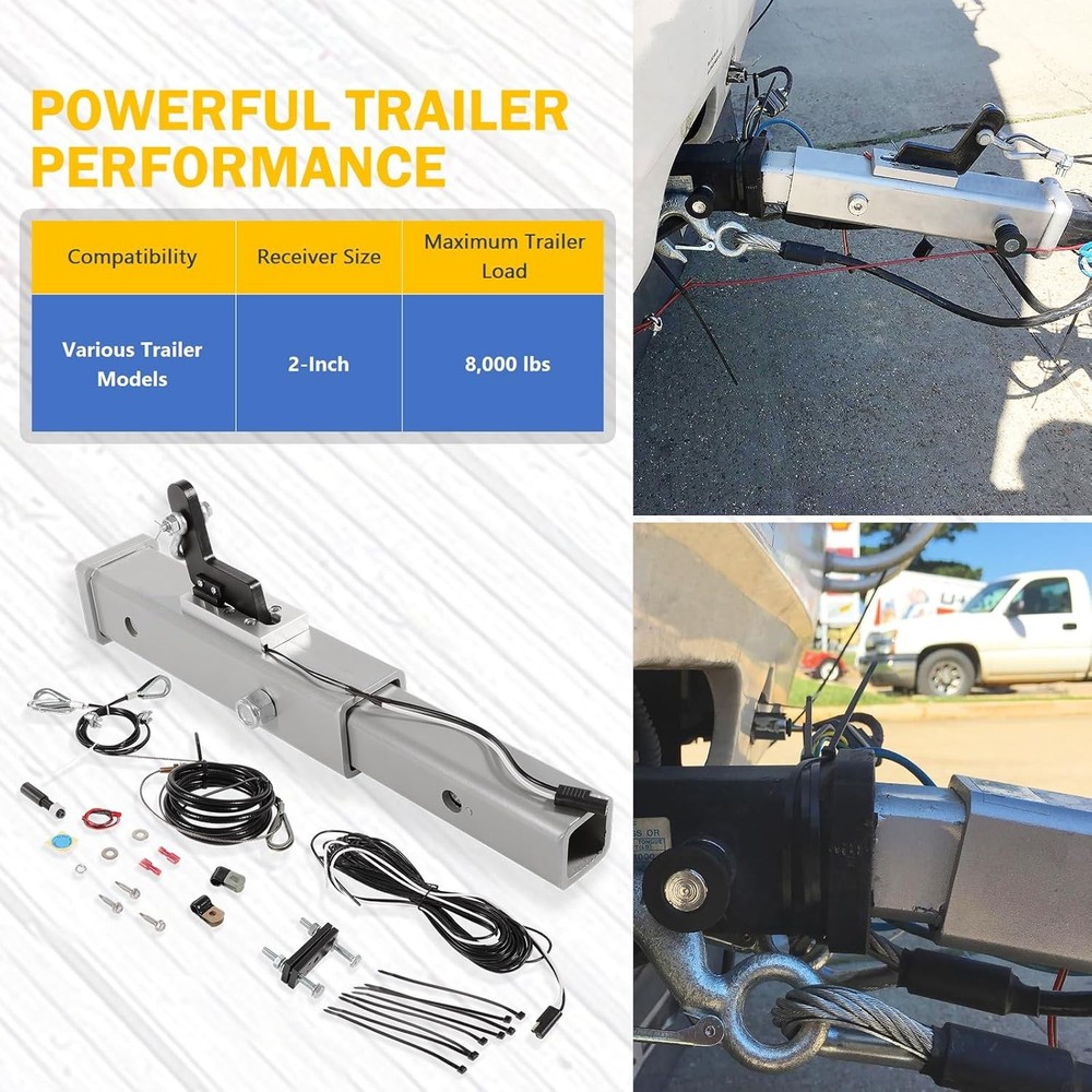 Trailer Brake System 8000 lb 2 Hitch