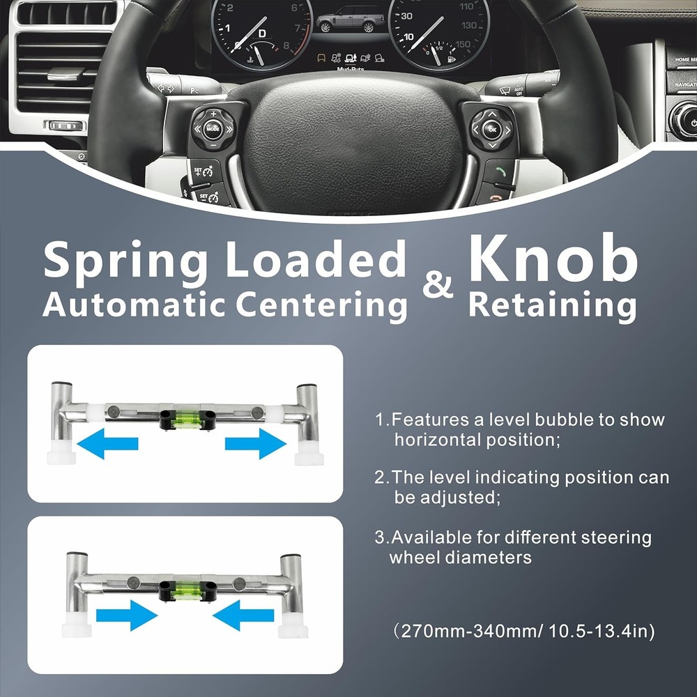 Steering Wheel Level Alignment for Internal Diameter 270mm - 350mm Holder Tool