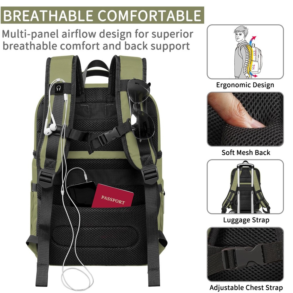 Cooler Backpack,Insulated Backpack Leakproof Medium-Large, Green