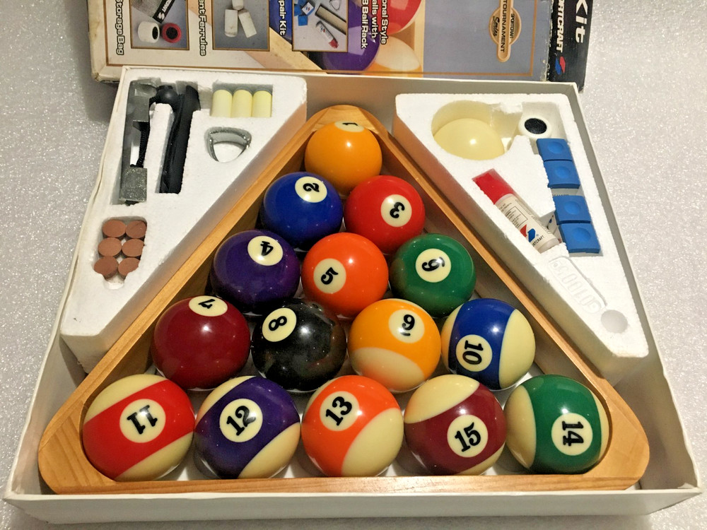 Sportcraft Billiard Pool Starter Kit Pool Balls