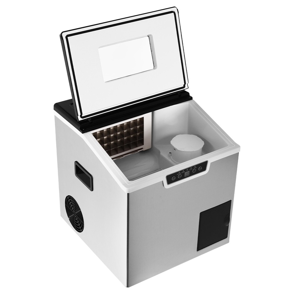 Countertop Nugget Ice Maker, One-Touch Operation Ice Maker with Self-Cleaning