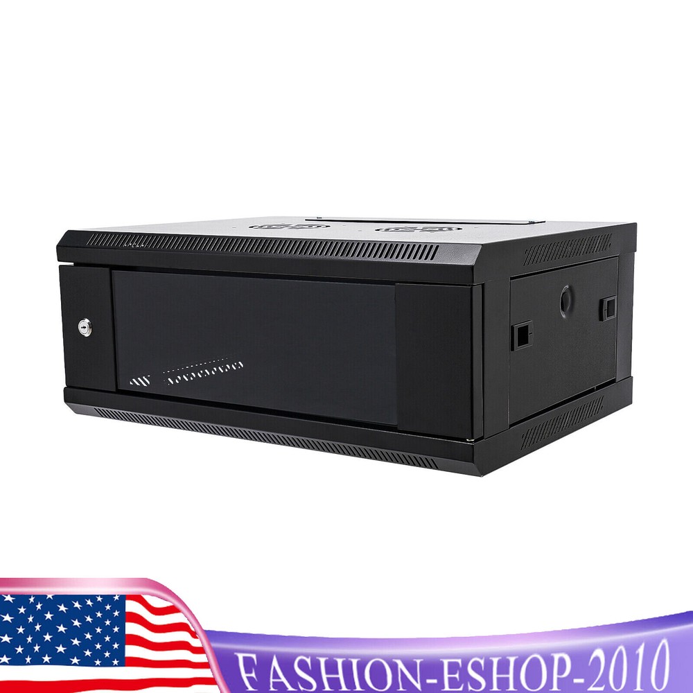4U Server Cabinet Case Wall Mounted Network Server Data Cabinet Enclosure Rack