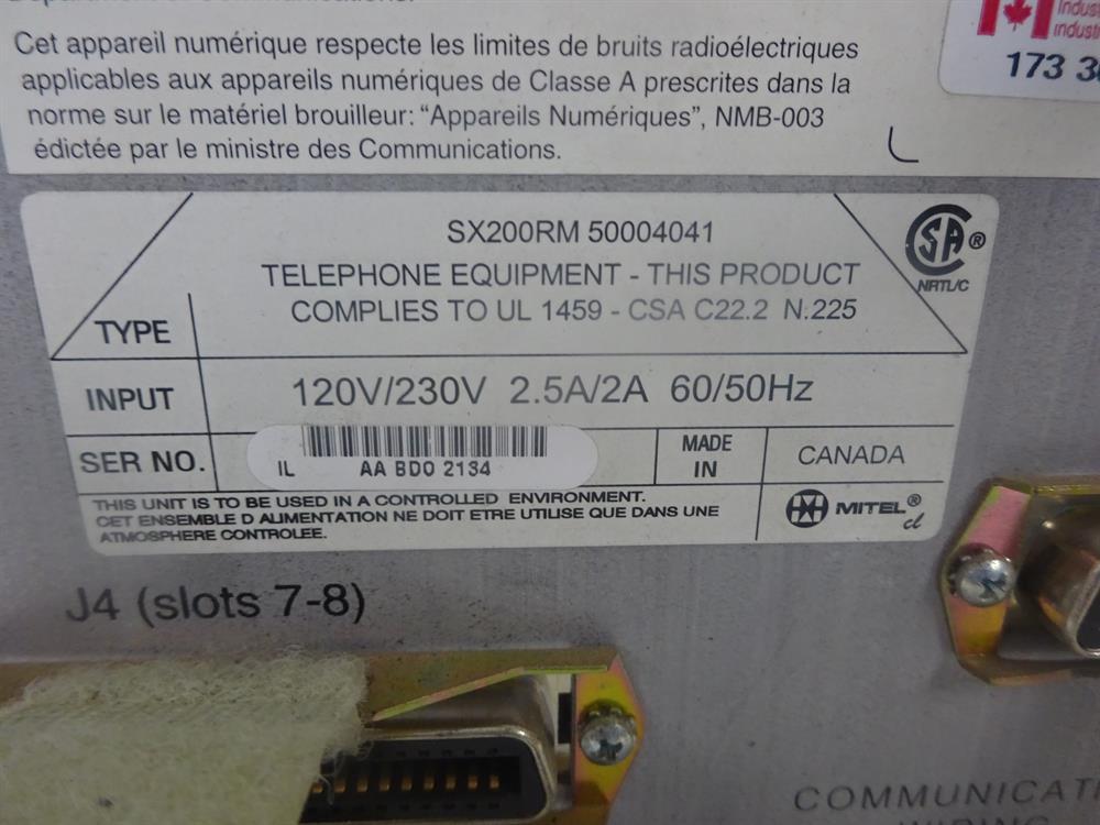 Mitel 50004041 Cabinet / (Empty Slots, DOES NOT INCLUDE CARDS)