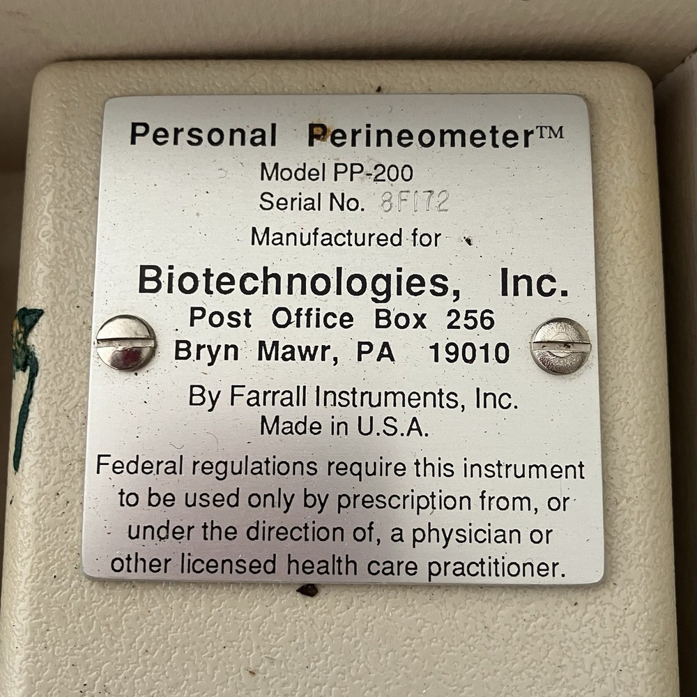 VTG Biotechnologies Personal Perineometer Model PP-200 READ