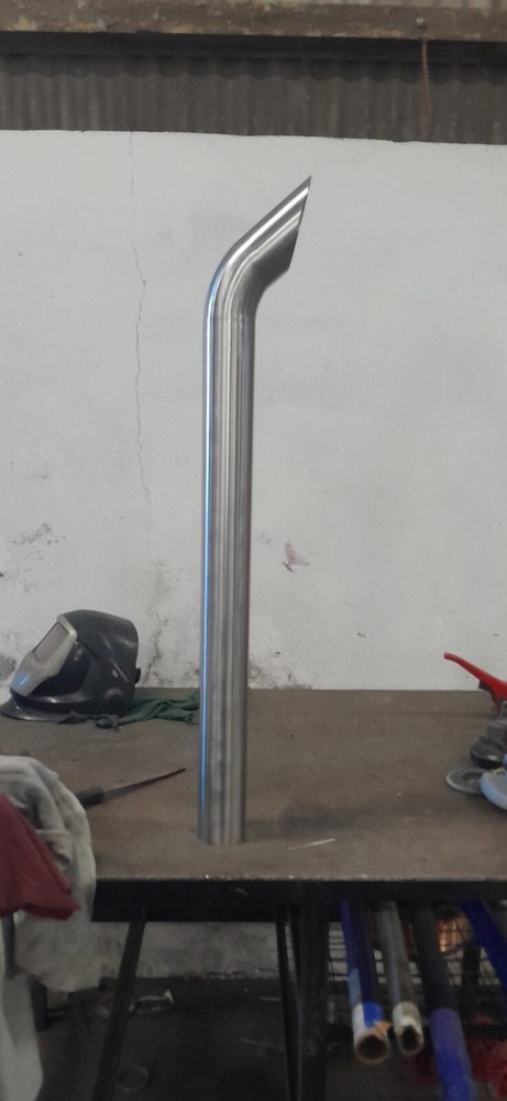 3.5” Stainless Steel Exhaust Stack Straight Pipe Sweeping Bend