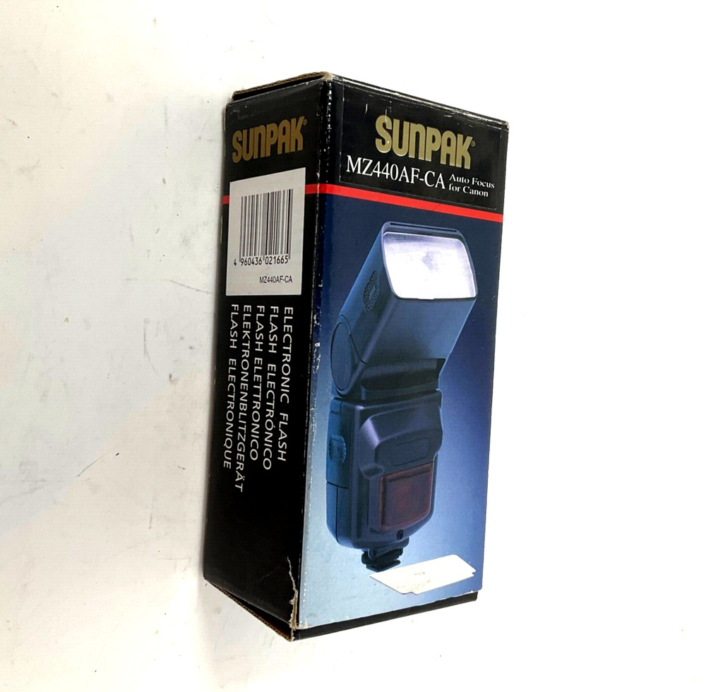 Sunpak mz440af-ca Auto Focus For Canon Camera Electronic Flash
