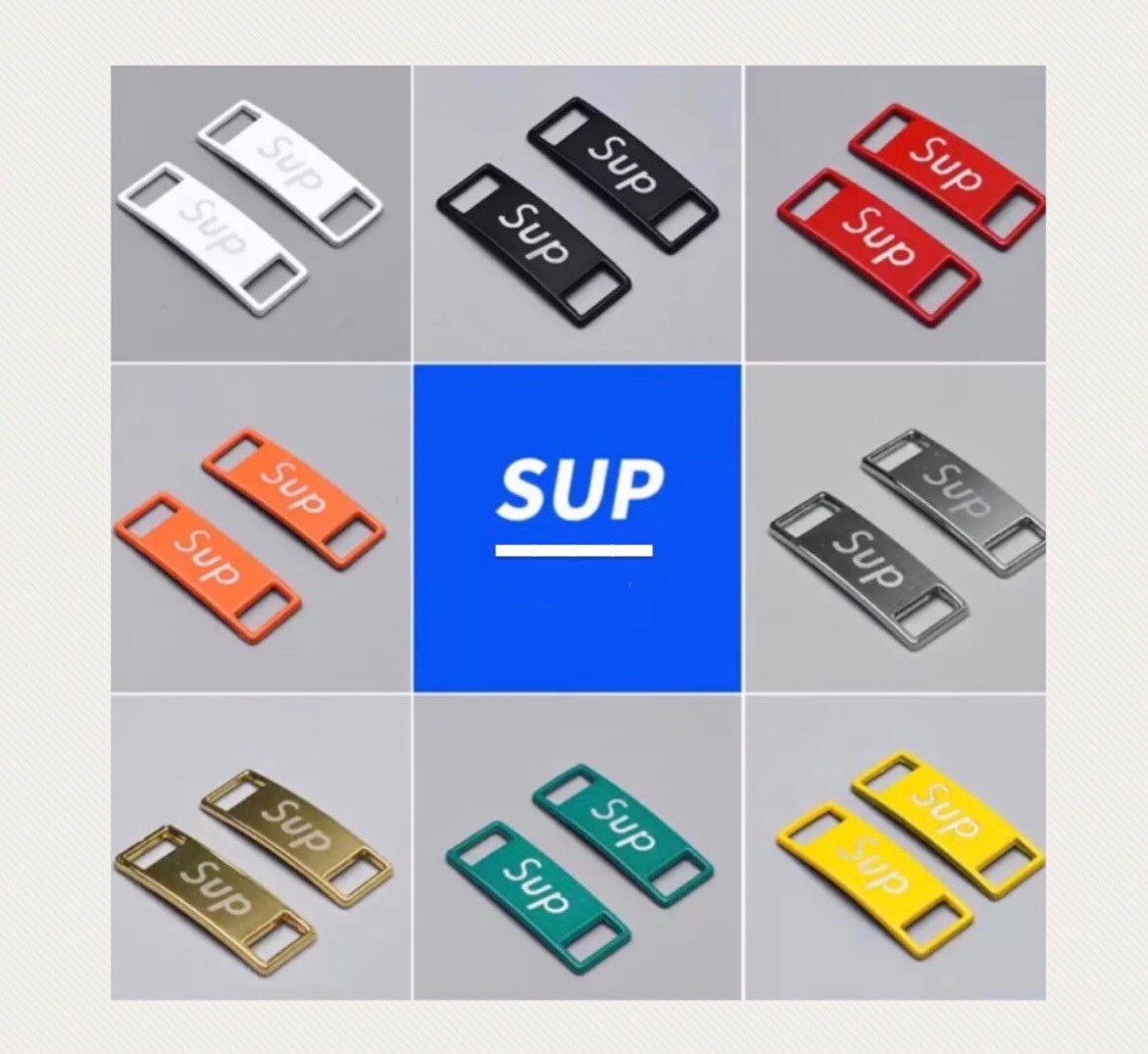 Nike AF1 Replacement Lace Tags Lace Locks Shoe badge Air Force Ones Dubraes ⚡️