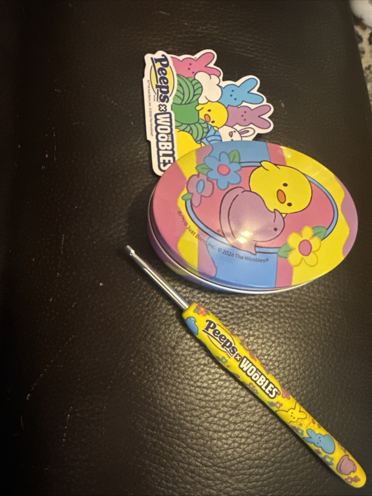 The Woobles Peeps Tin Hook And Sticker Set