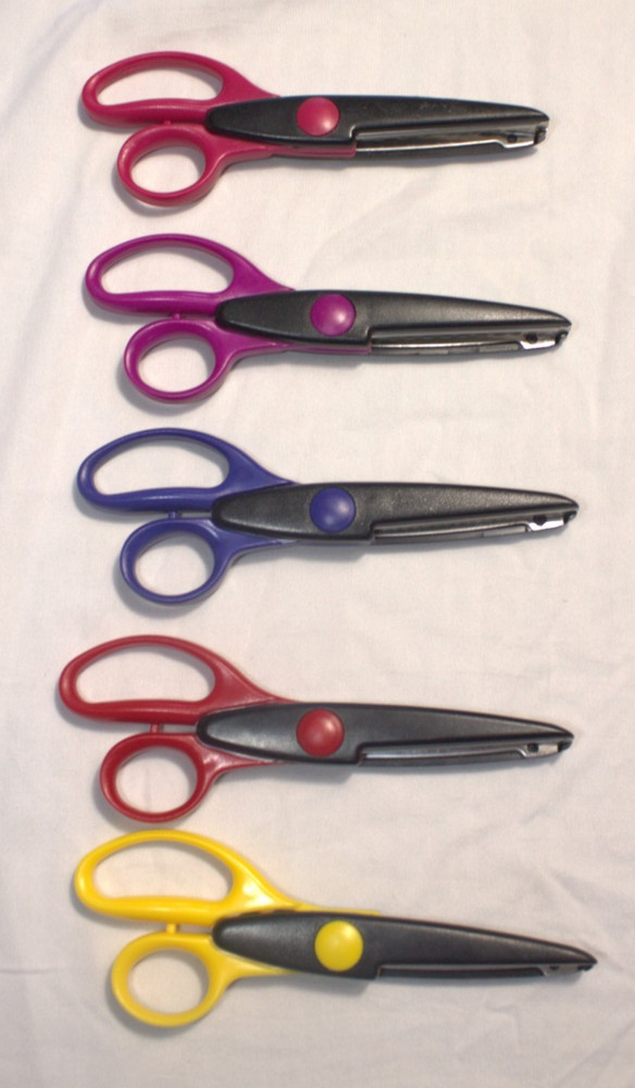 Fiskars Paper Edgers Scissors 5x pack crafting scissors Fiskars Scissors