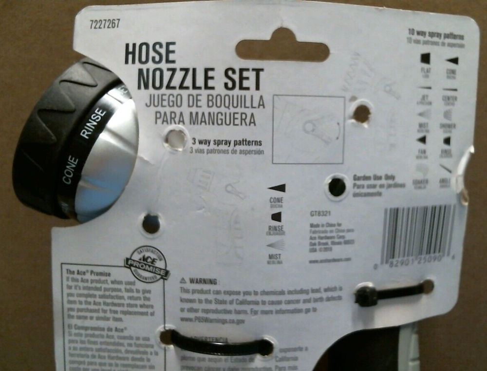 ACE Hose Nozzle Set 2 pk. (7227267) FS