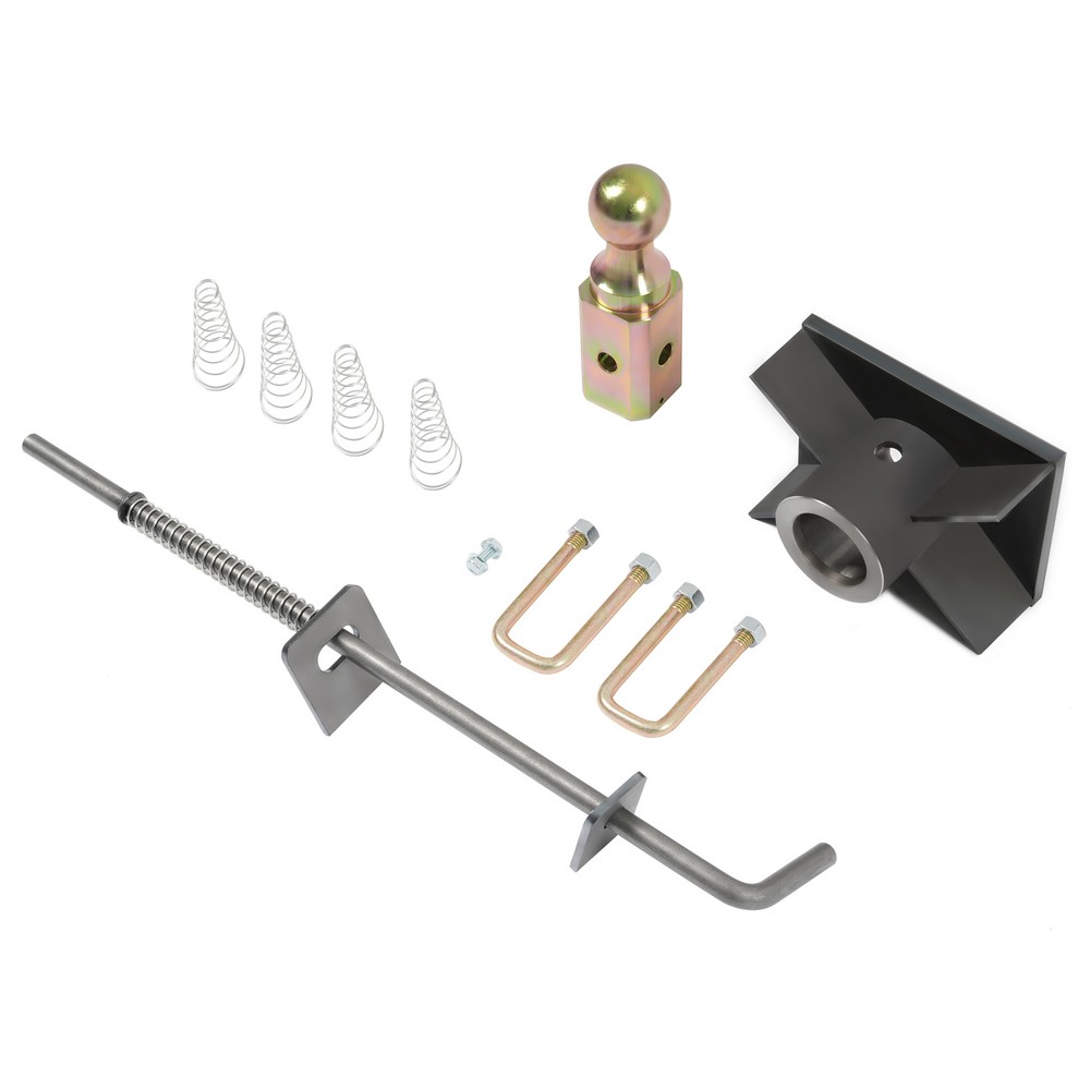 Universal Flatbed Gooseneck Trailer Hitch Hook Flatbed Kit w/ Ball Nut Spring