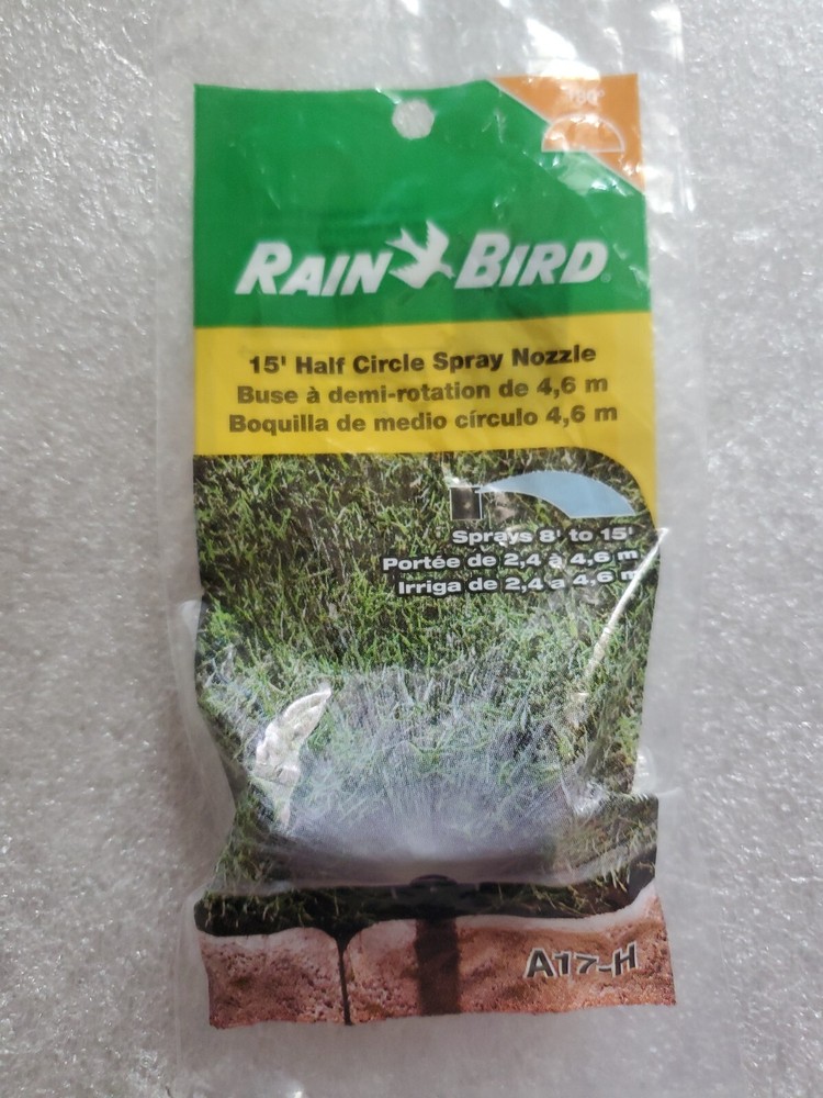 Rain Bird Half Circle 180 Degrees Adjustable Spray Head Nozzle 8'-15' A17-H