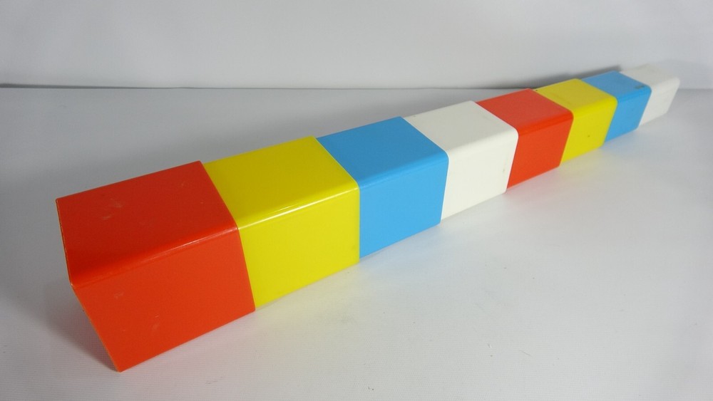 Made In Italy Colored Plastic Stacking Kids Learning Cubes - 8